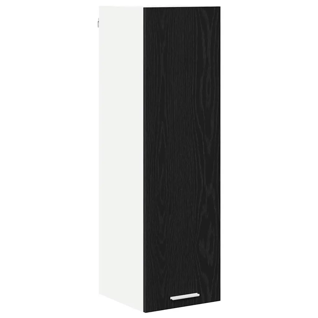 Black Oak Hanging Kitchen Storage Unit 30 x 31 x 100 cm