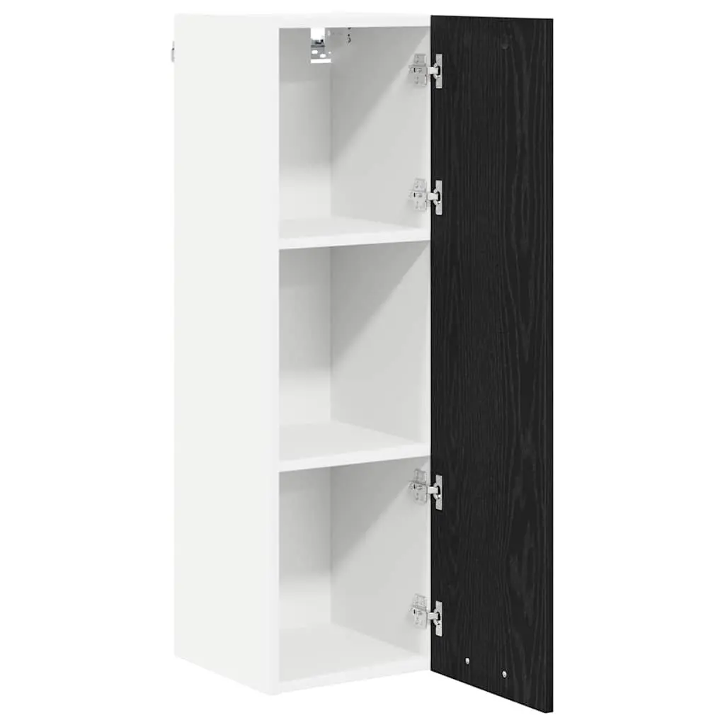 Black Oak Hanging Kitchen Storage Unit 30 x 31 x 100 cm