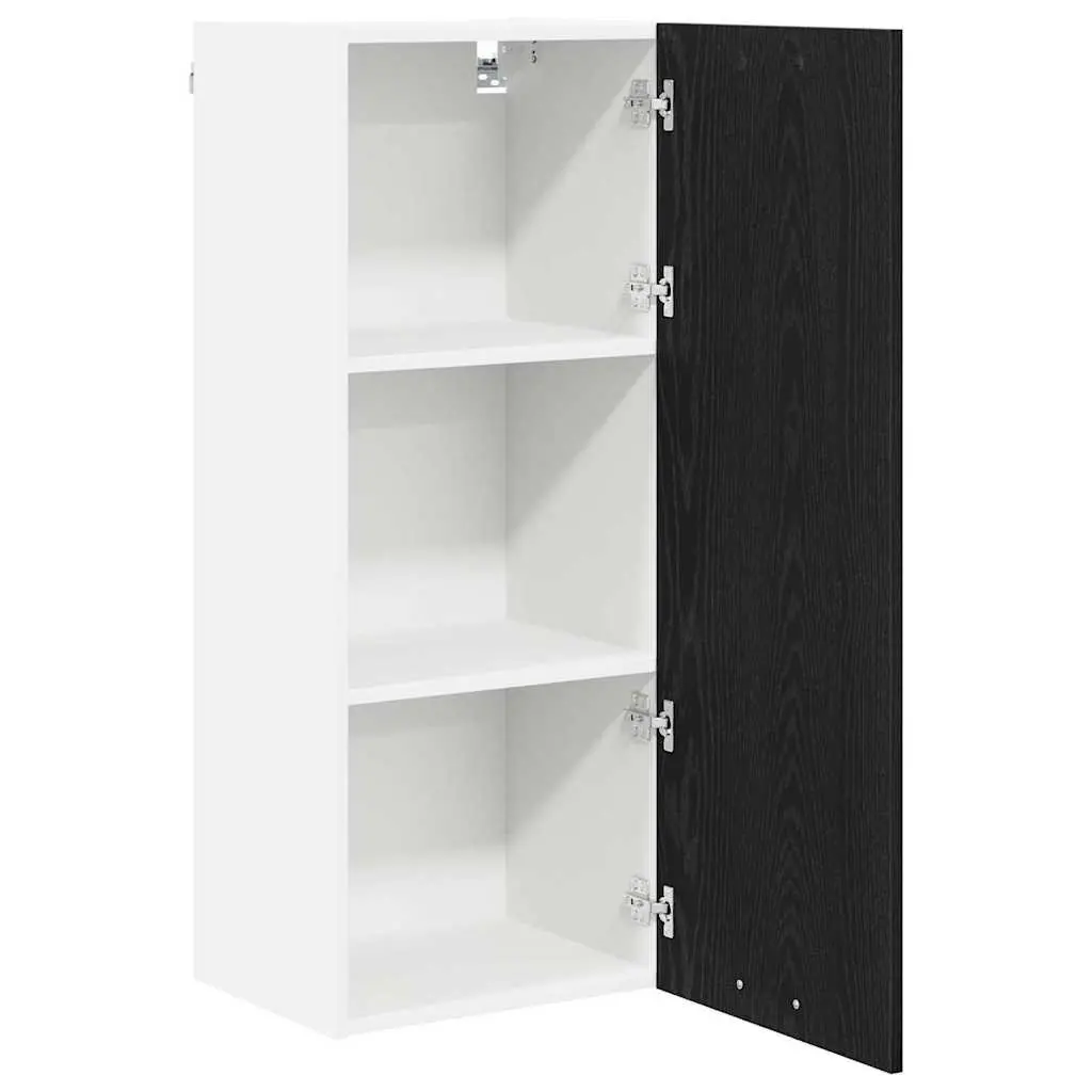 Hanging Kitchen Cabinet Engineered Wood 40 x 31 x 100 cm Black Oak