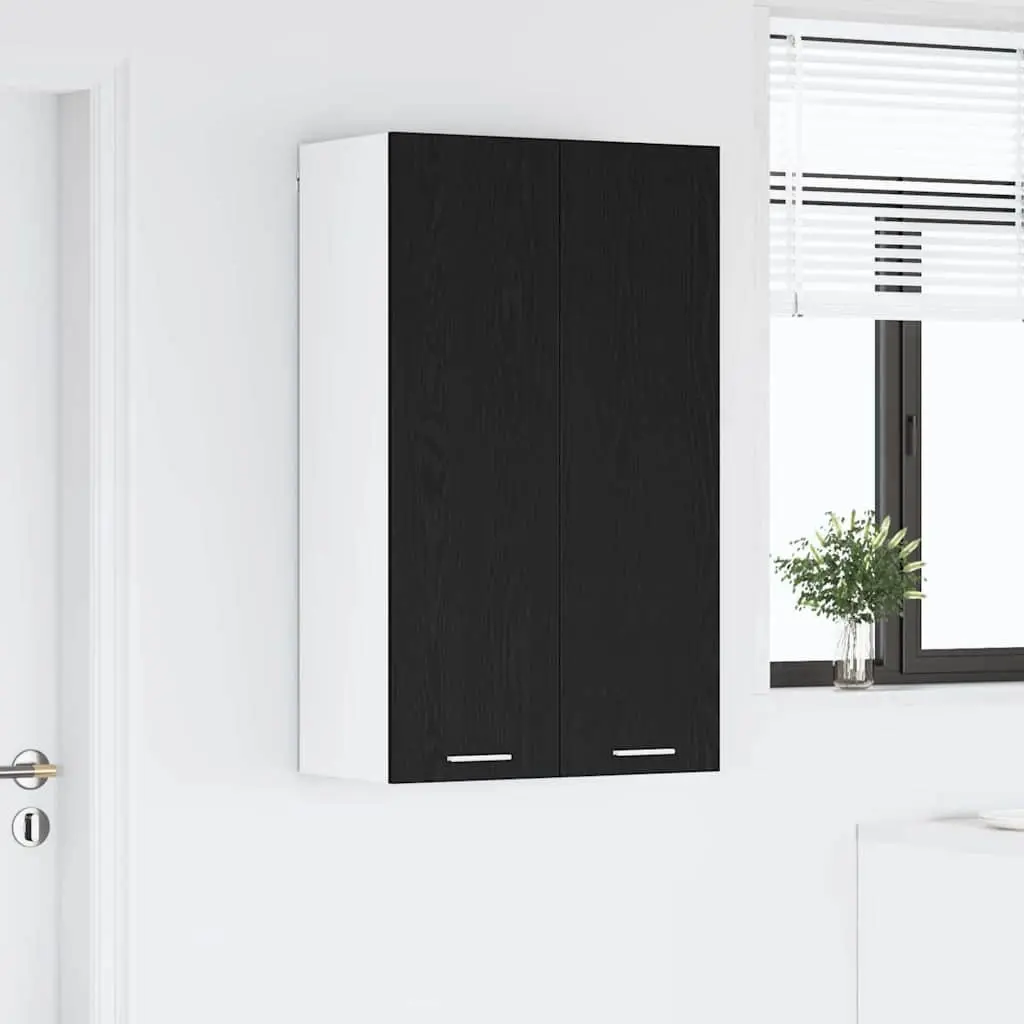 Hanging Cabinet Engineered Wood 60 x 31 x 100 cm Black Oak