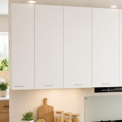 Stylish White Hanging Kitchen Cabinet for Modern Storage