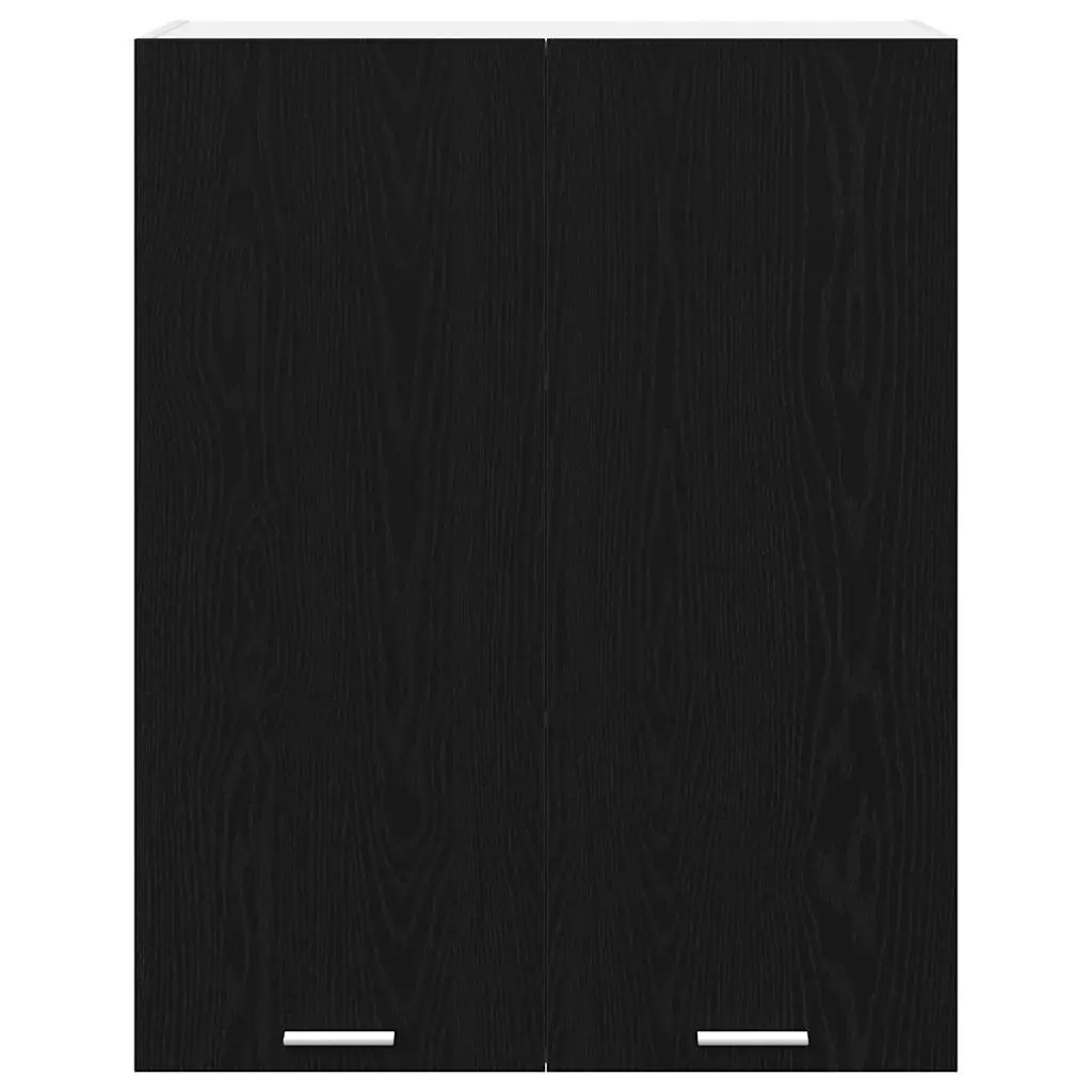 Black Oak Hanging Kitchen Cabinet for Storage