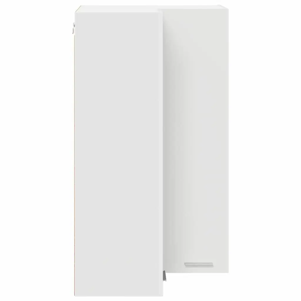 Hanging Kitchen Cabinet White Modern Storage Engineered Wood 57x57x100cm