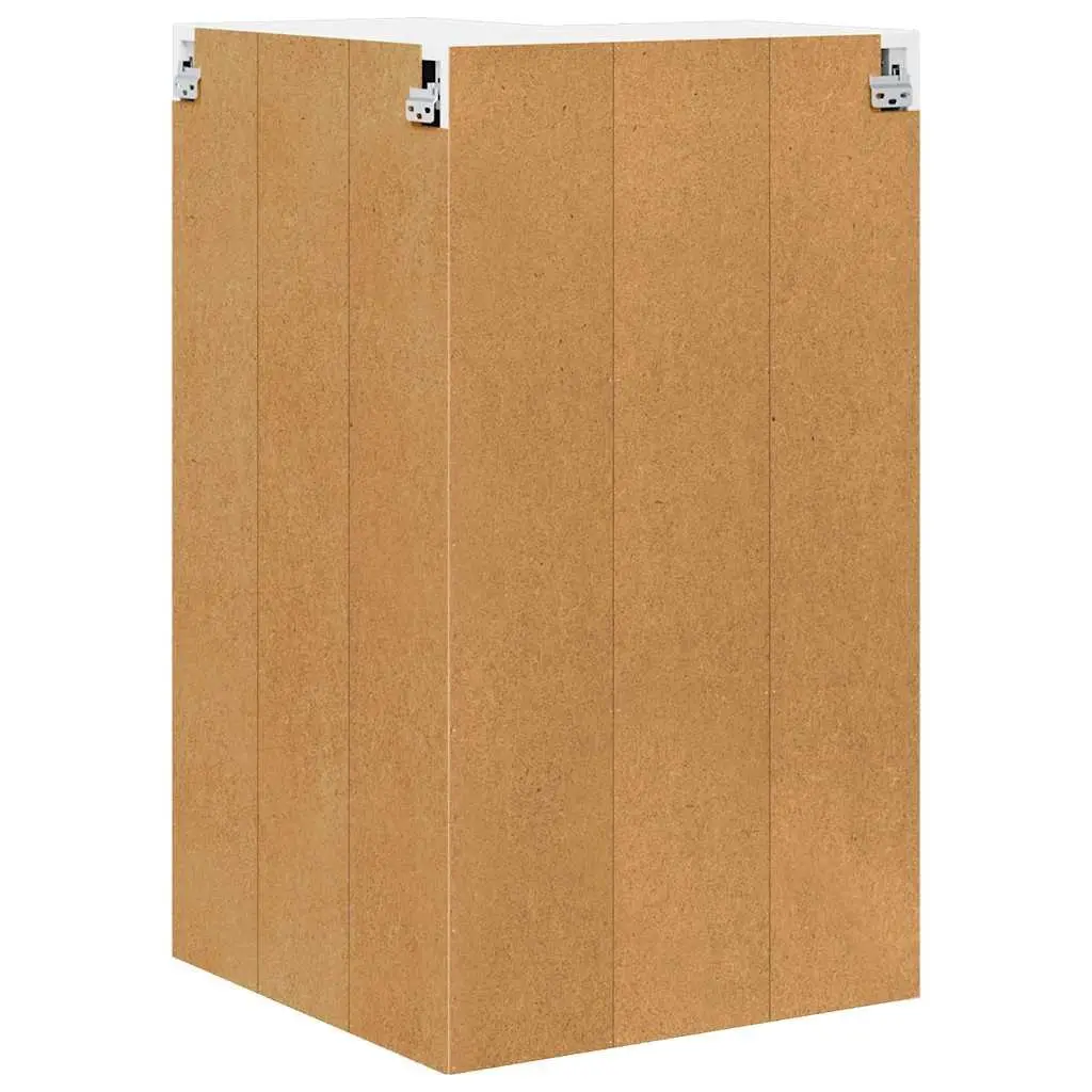Hanging Kitchen Cabinet White Modern Storage Engineered Wood 57x57x100cm