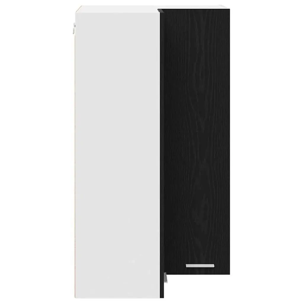 Hanging Kitchen Cabinet Engineered Wood 57x57x100cm Black Oak White