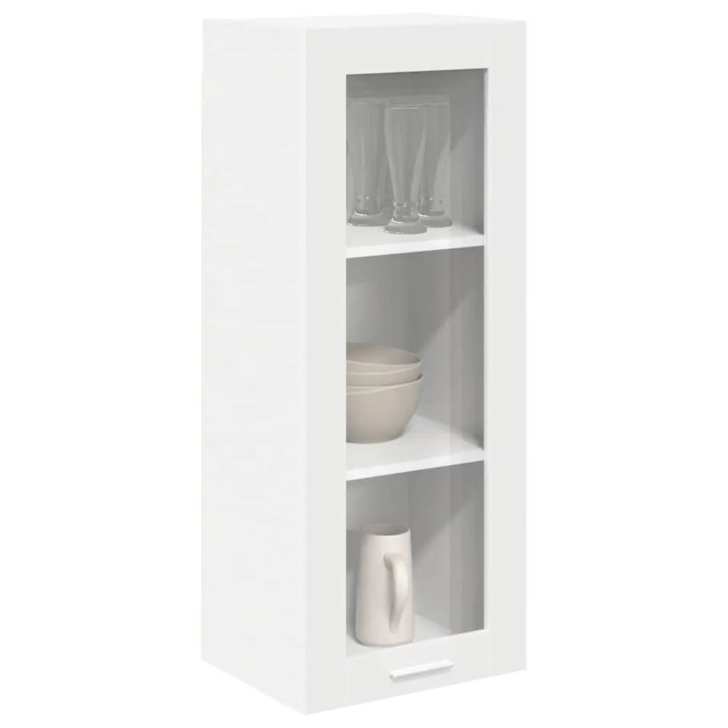 White Hanging Kitchen Cabinet with Durable Build
