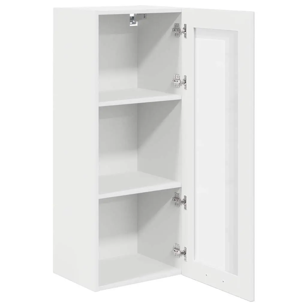 White Hanging Kitchen Cabinet with Durable Build