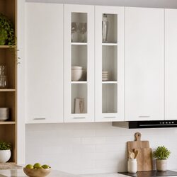 Sturdy White Kitchen Hanging Cabinet 60 x 31 x 100 cm