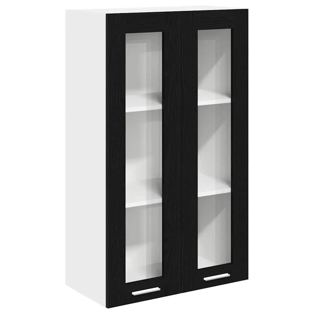 Hanging Cabinet Engineered Wood 60x31x100cm Black Oak