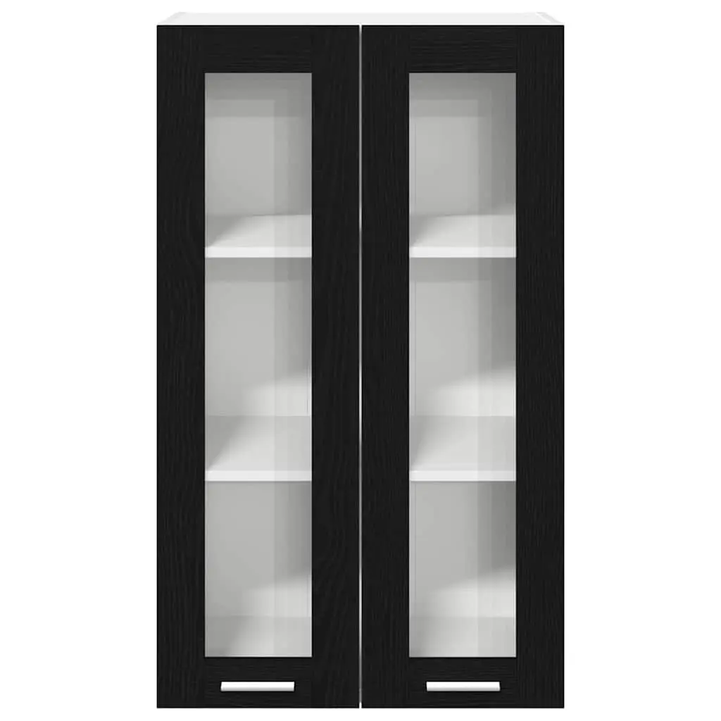Hanging Cabinet Engineered Wood 60x31x100cm Black Oak