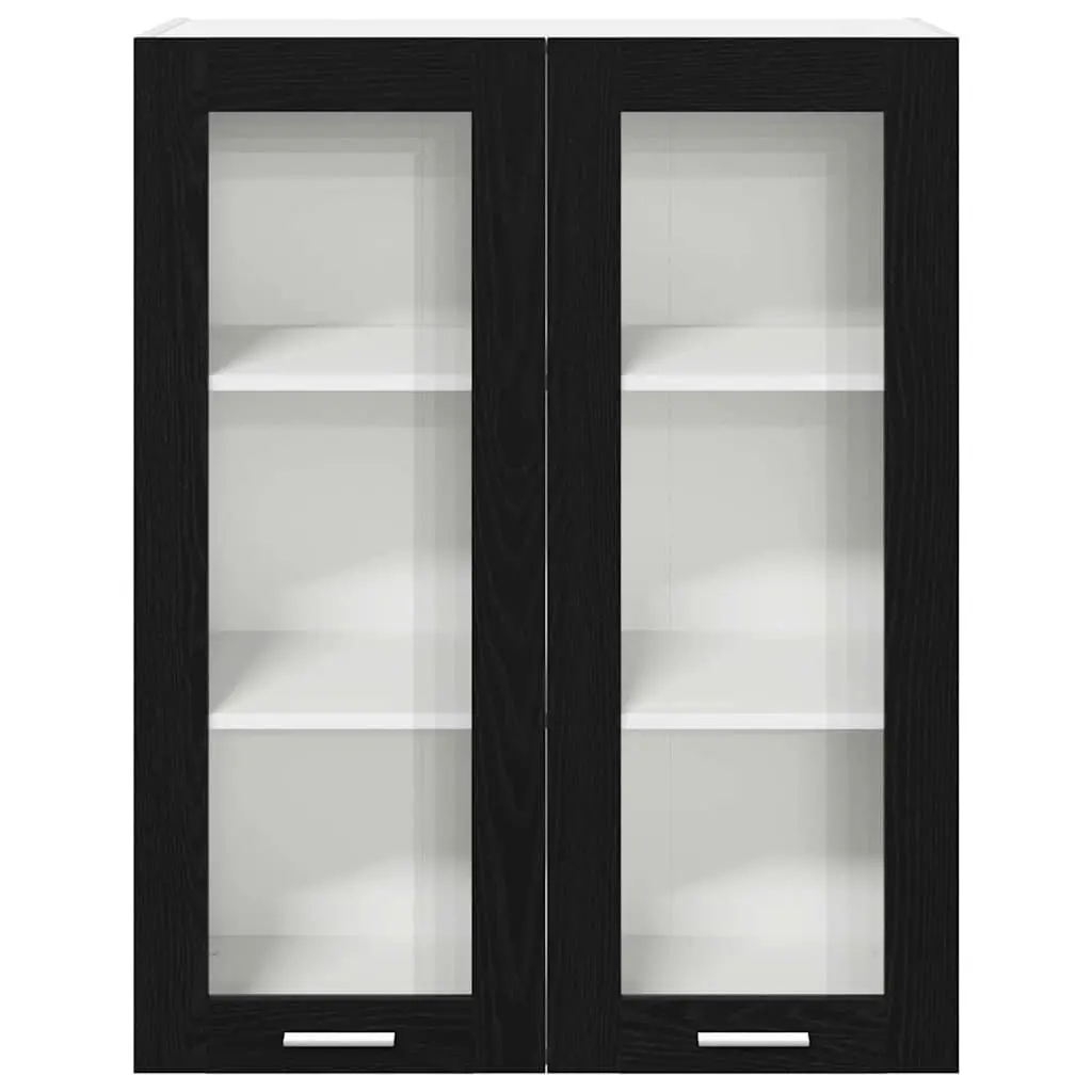 Hanging Kitchen Cabinet in Black Oak Finish