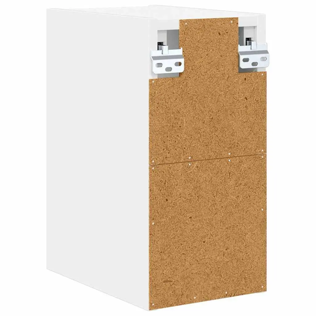 Hanging Kitchen Cabinet White Storage Engineered Wood Modern Design 20x29.5x40cm