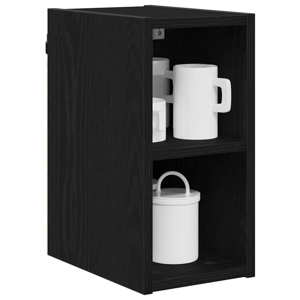Hanging Kitchen Cabinet Engineered Wood Black Oak 20x29.5x40cm