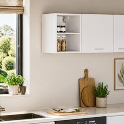 Modern White Hanging Kitchen Cabinet, 30 x 29.5 x 40 cm