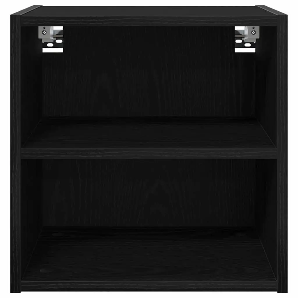 Black Oak Hanging Kitchen Cabinet for Storage