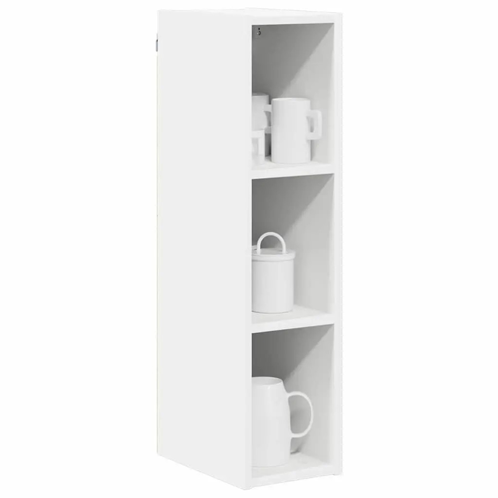 Hanging Kitchen Cabinet White Modern Storage 20x29.5x80cm Engineered Wood