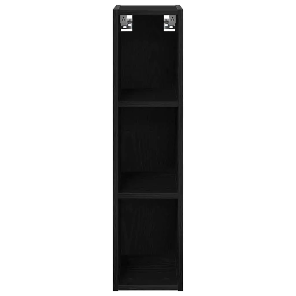Hanging Kitchen Cabinet Black Oak Modern Storage Engineered Wood 20 x 29.5 x