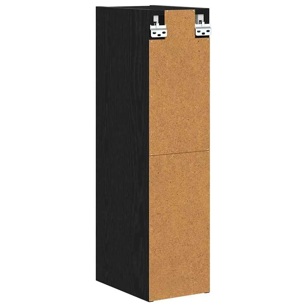 Hanging Kitchen Cabinet Black Oak Modern Storage Engineered Wood 20 x 29.5 x