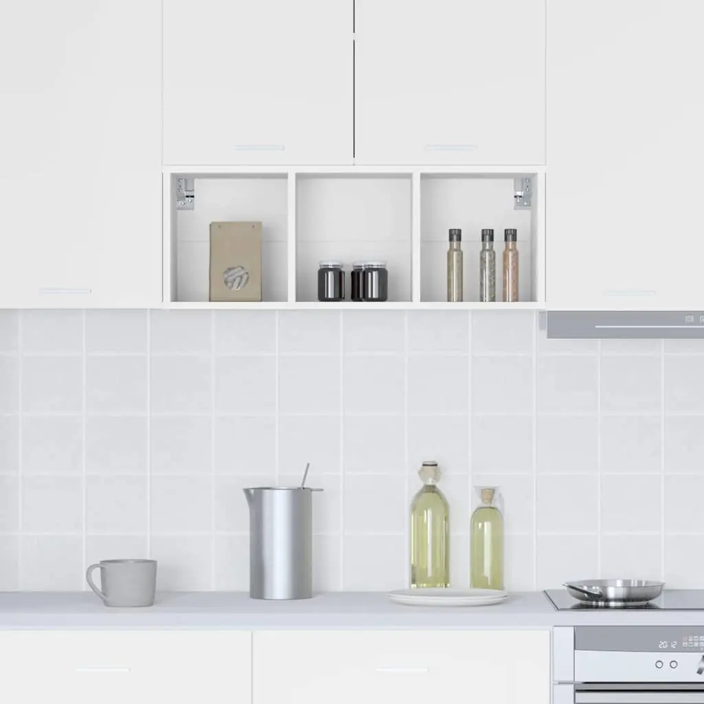 Hanging Kitchen Cabinet Engineered Wood 30 x 29.5 x 80 cm White