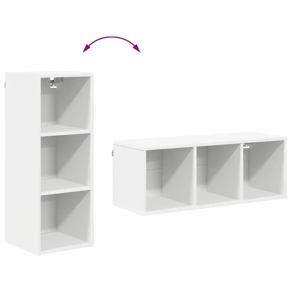 Hanging Kitchen Cabinet Engineered Wood 30 x 29.5 x 80 cm White