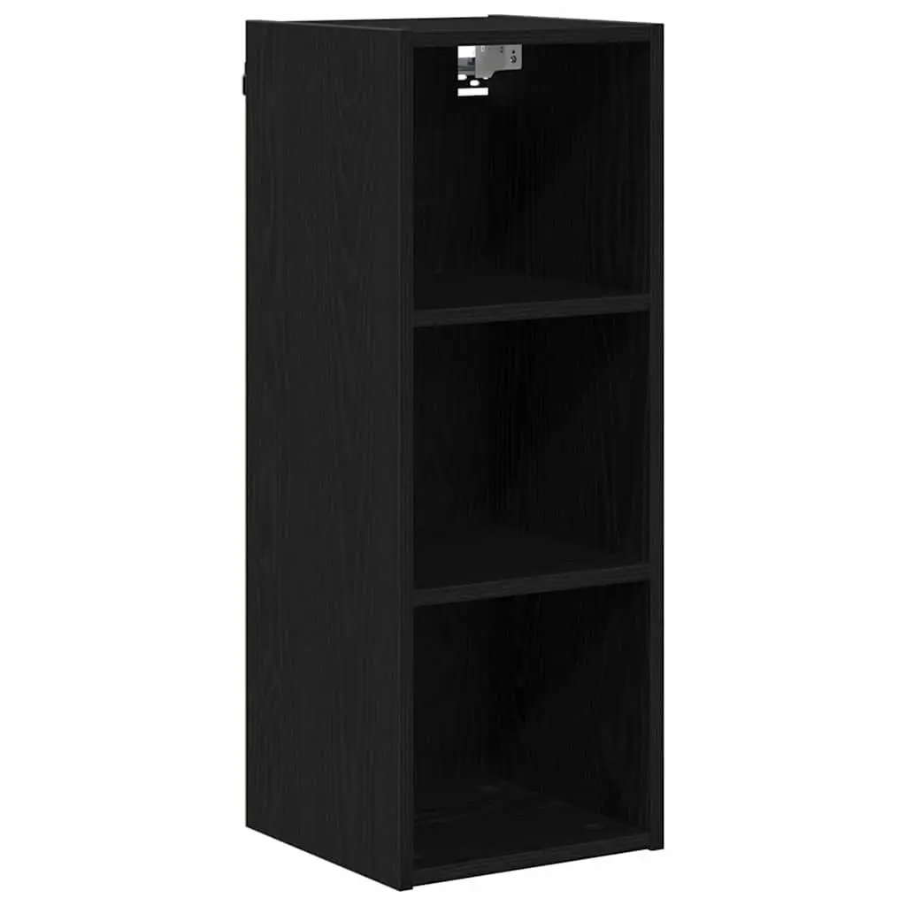 Black Oak Engineered Wood Hanging Kitchen Cabinet