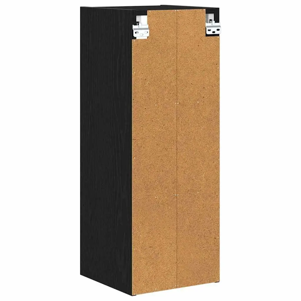 Black Oak Engineered Wood Hanging Kitchen Cabinet