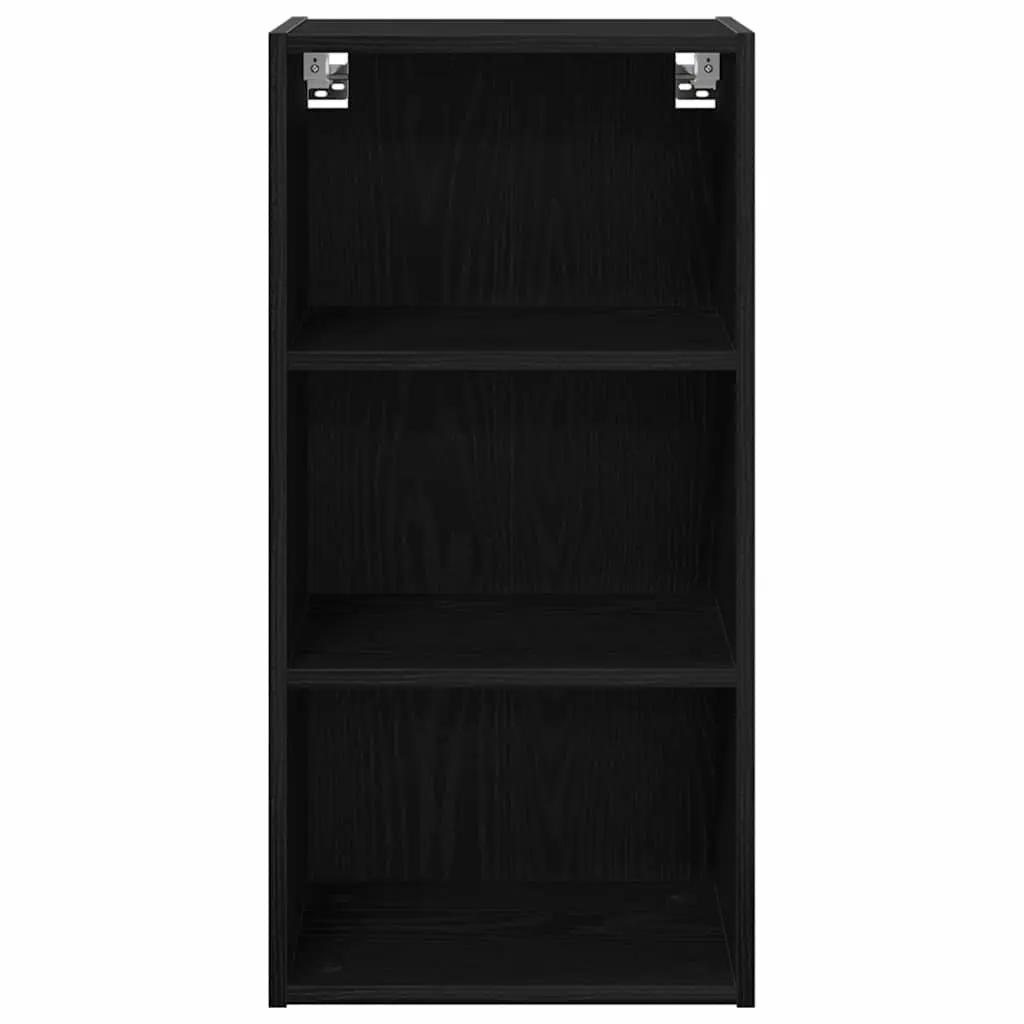 Black Oak Modern Hanging Kitchen Cabinet for Storage