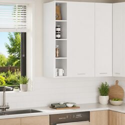 Modern White Hanging Kitchen Cabinet for Efficient Storage