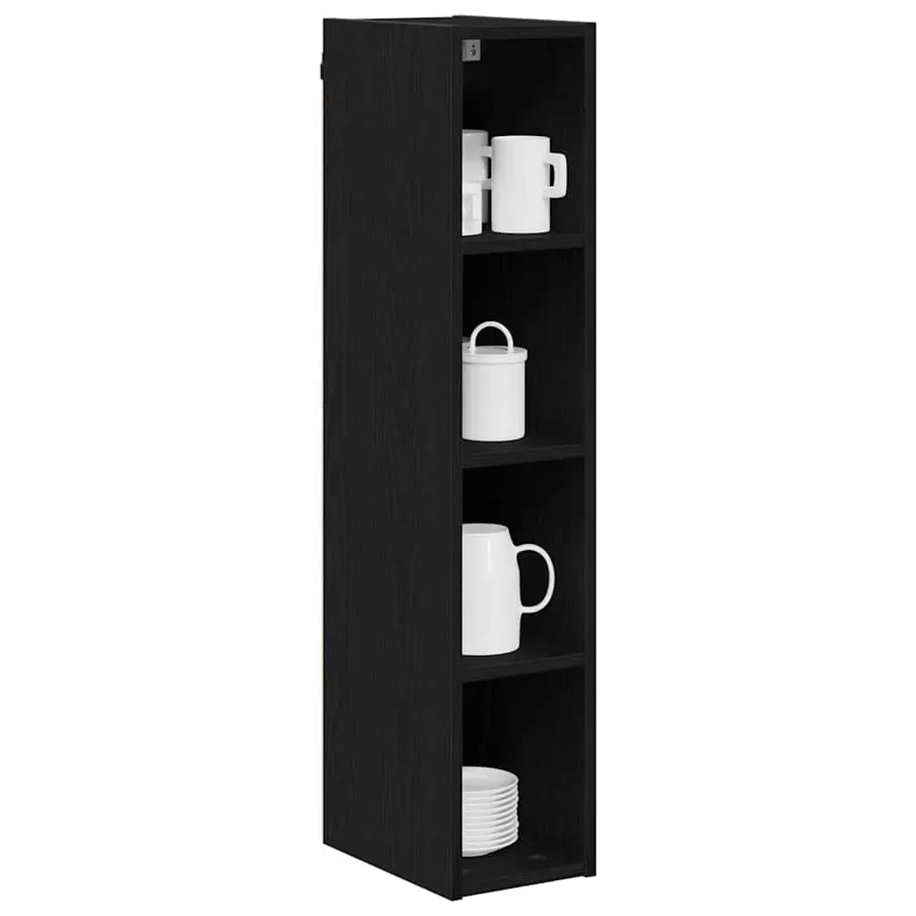 Hanging Cabinet Engineered Wood 20 x 29.5 x 100 cm Black Oak