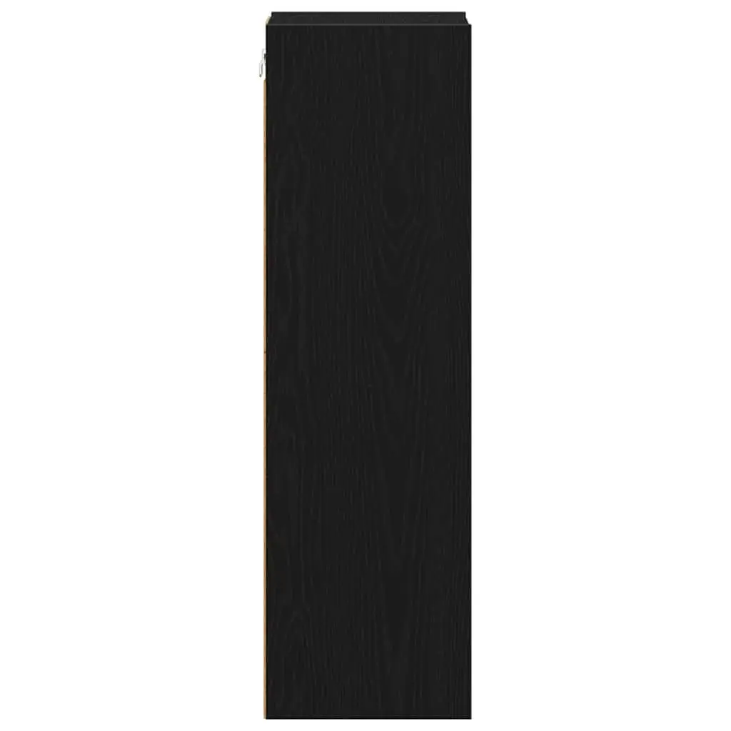 Hanging Cabinet Engineered Wood 20 x 29.5 x 100 cm Black Oak