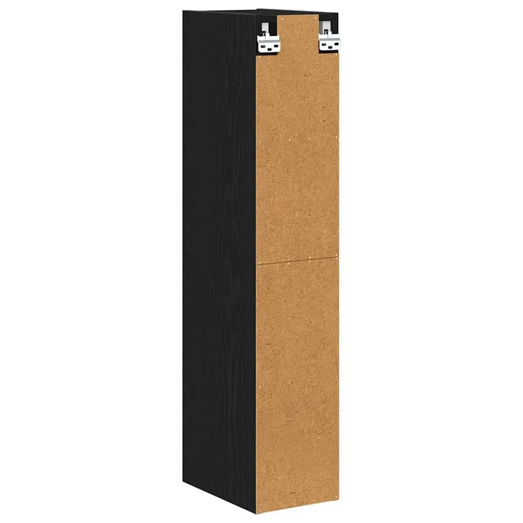 Hanging Cabinet Engineered Wood 20 x 29.5 x 100 cm Black Oak