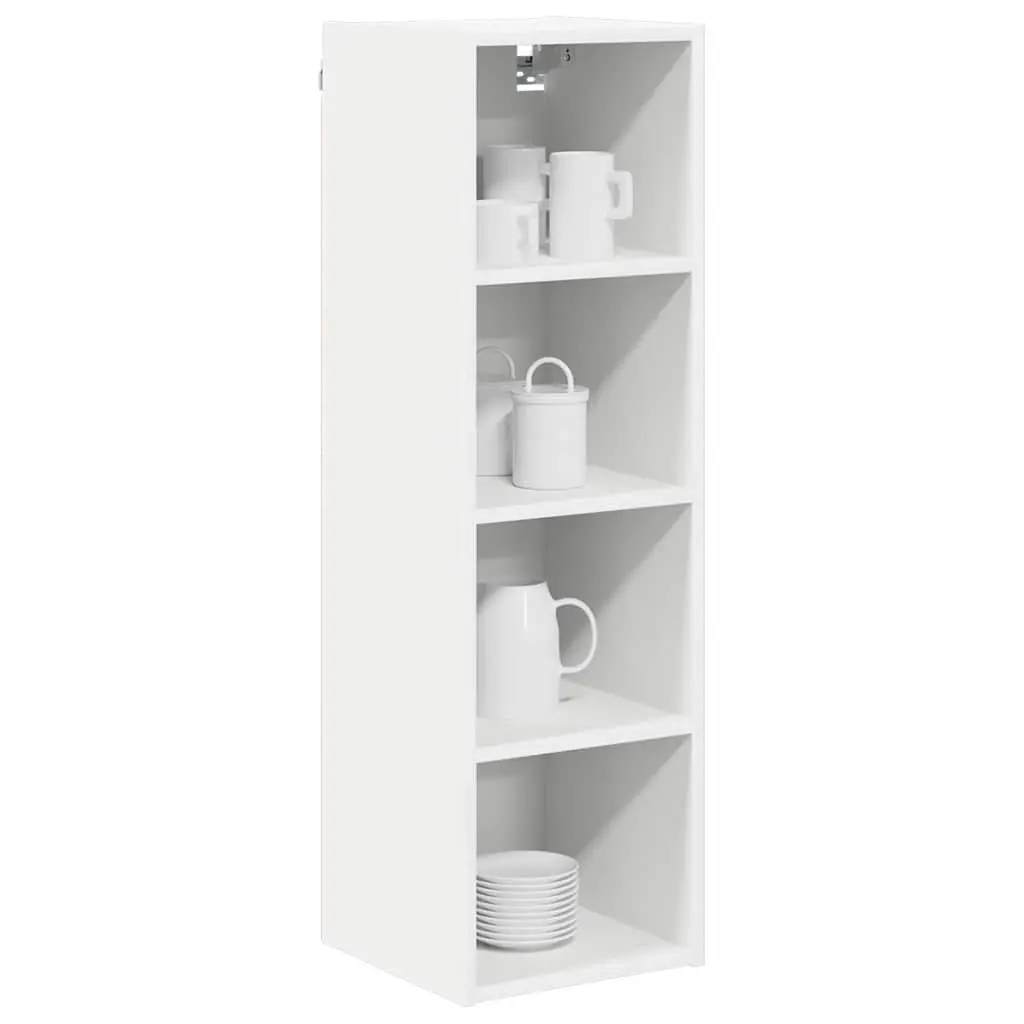 White Engineered Wood Hanging Kitchen Cabinet 30 x 29.5