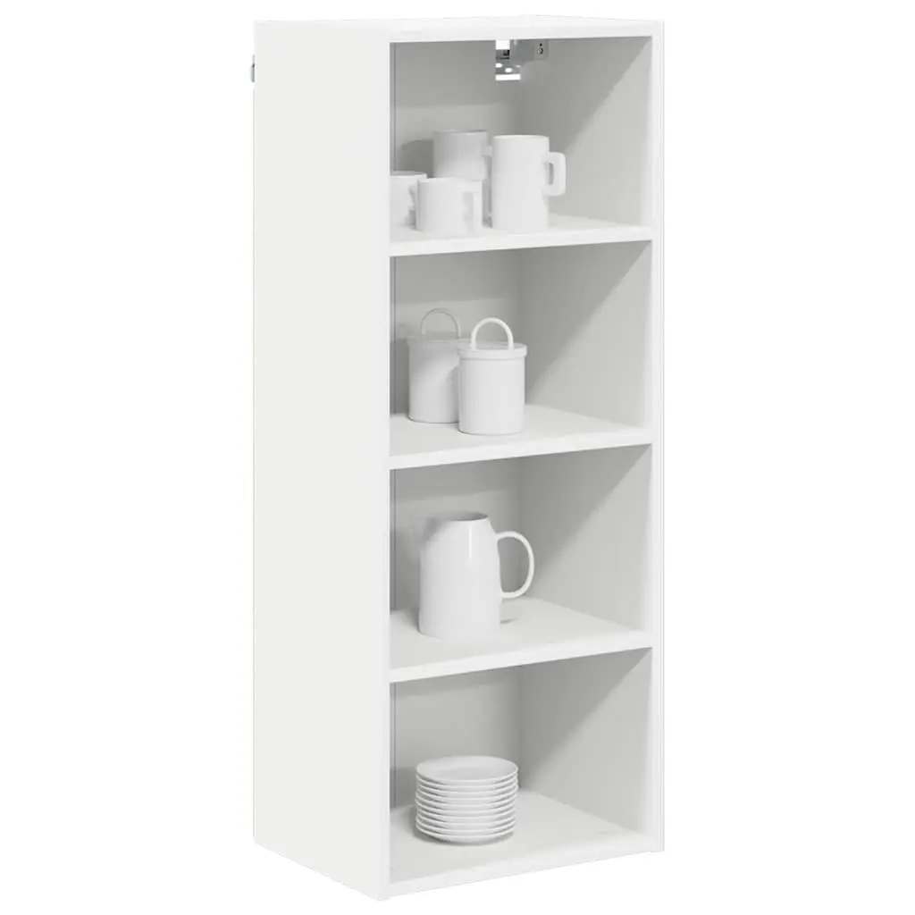 Wall-Mounted Kitchen Storage Cabinet in White