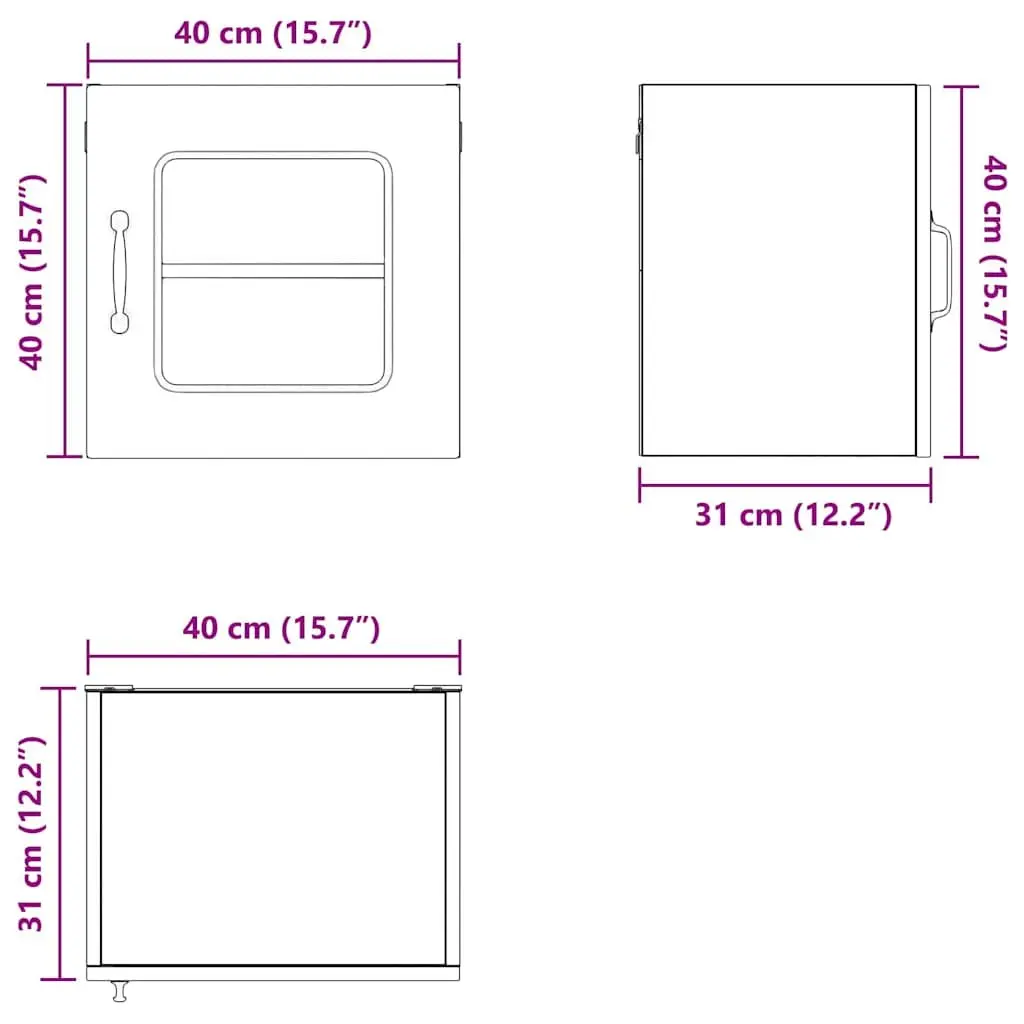 Dishwasher Panel Kalmar Black 40x31x40cm Kitchen Cupboard Door Cover Replacement