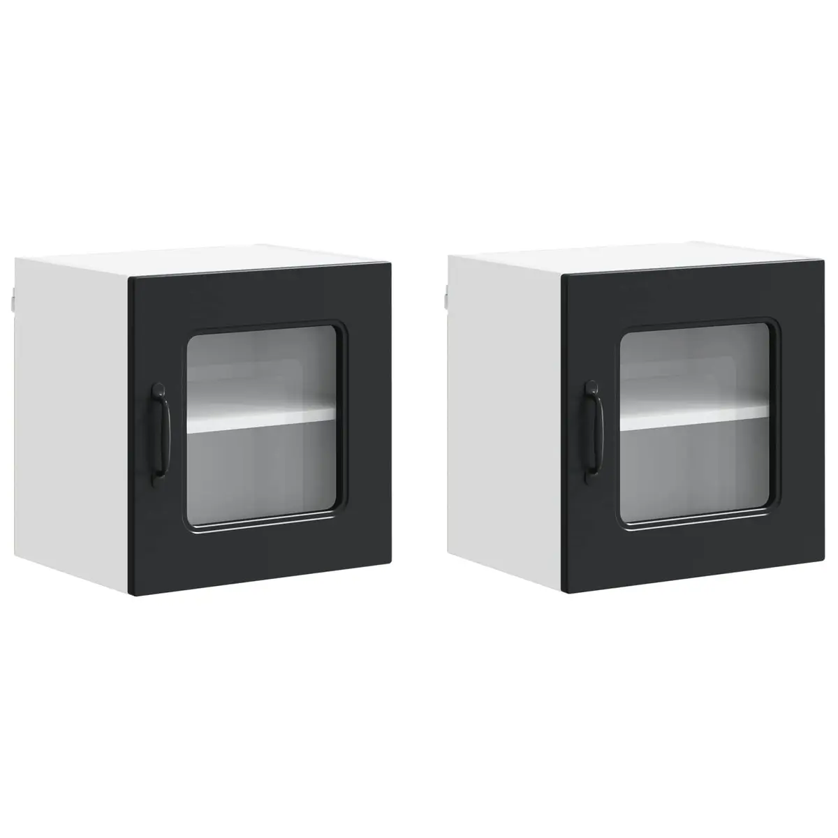 Engineered Wood Black Kitchen Cabinet Panel for Storage