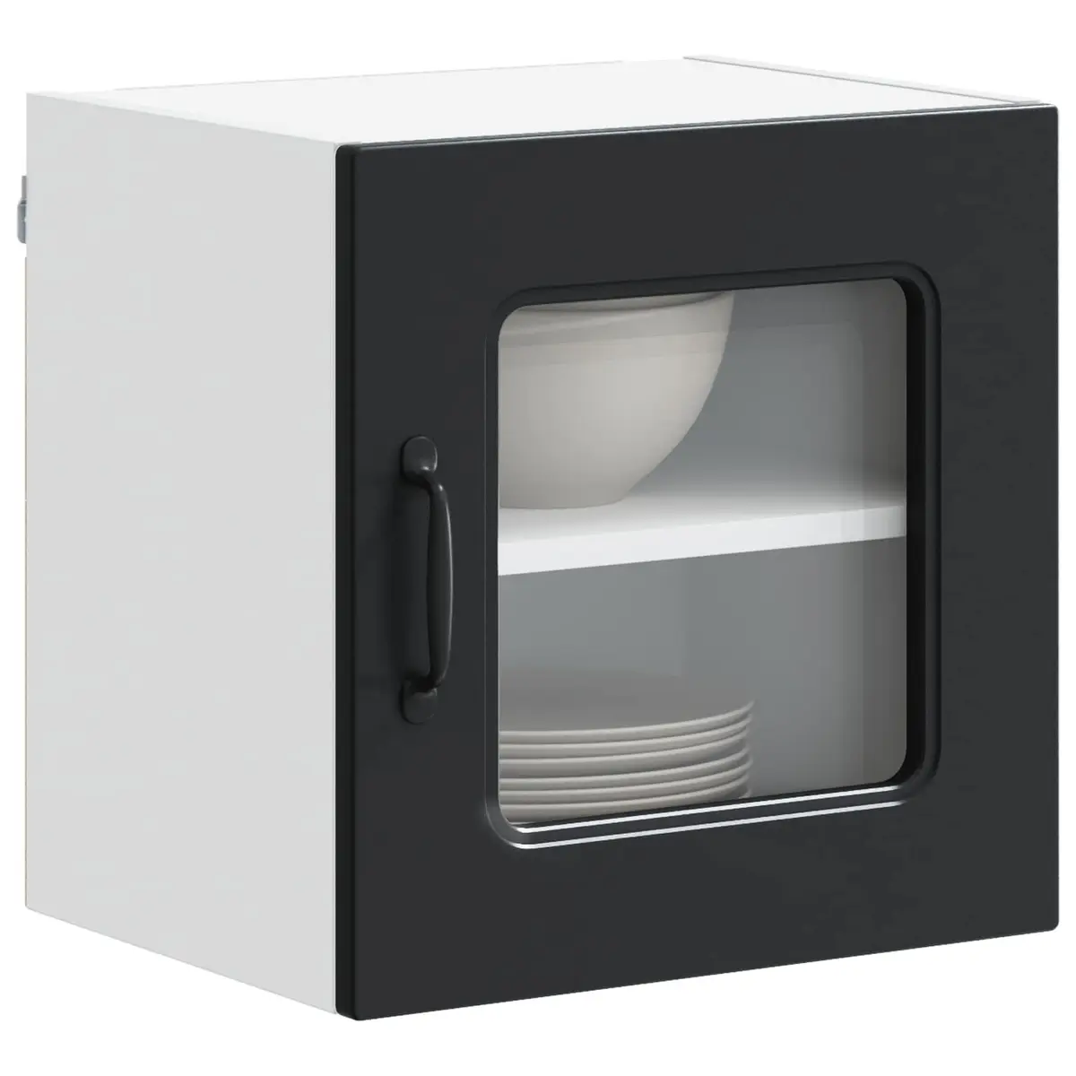 Engineered Wood Black Kitchen Cabinet Panel for Storage