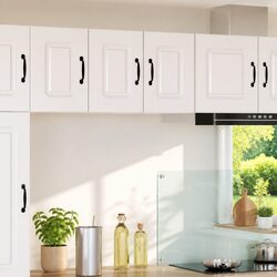 Kalmar White Kitchen Cabinet with Engineered Wood Design