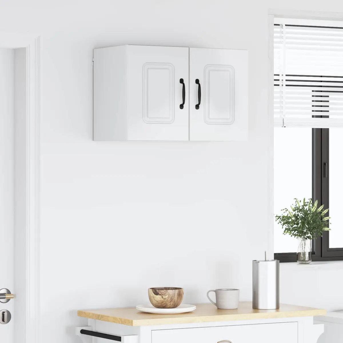 White Kitchen Storage Cabinet Organizer 30x31x40cm
