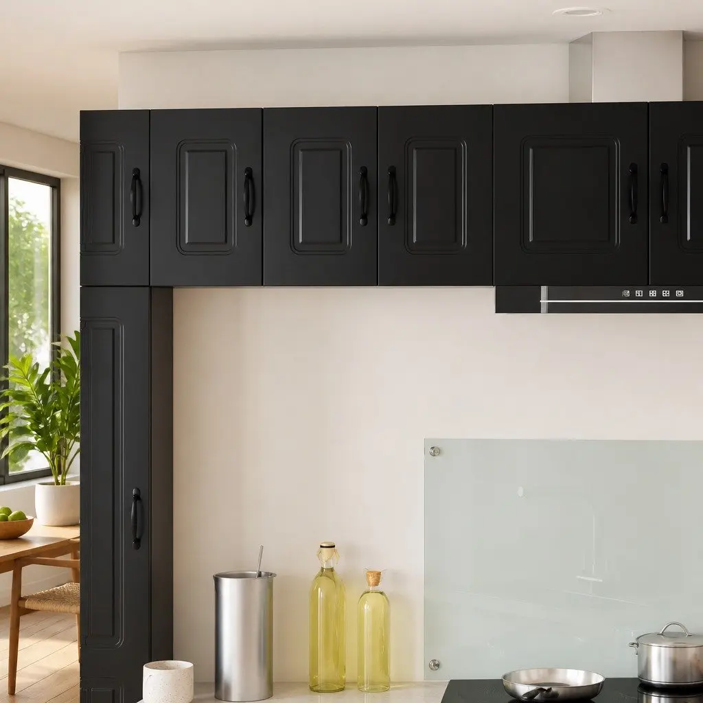 Black Kitchen Cabinet for Organized Storage