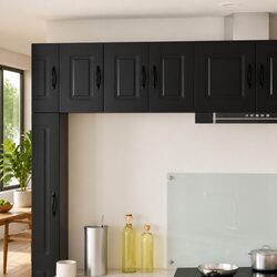 Sleek Black Kitchen Cabinet for Organized Storage