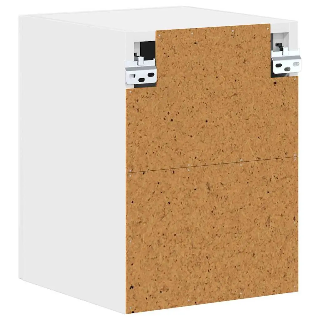 High Gloss White Engineered Wood Kitchen Cabinet