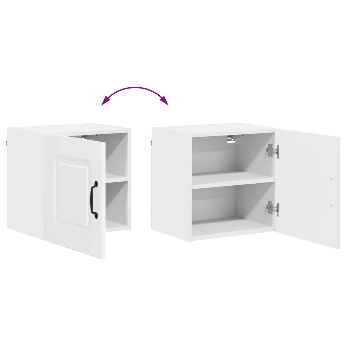 White Engineered Wood Dishwasher Panel Cabinet