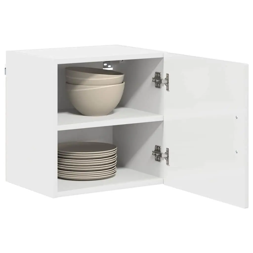 White Engineered Wood Kitchen Cabinet Storage Unit