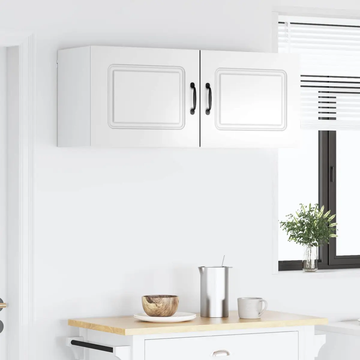 Dishwasher Panel Cabinet Engineered Wood 50 x 31 x 40 cm High Gloss White