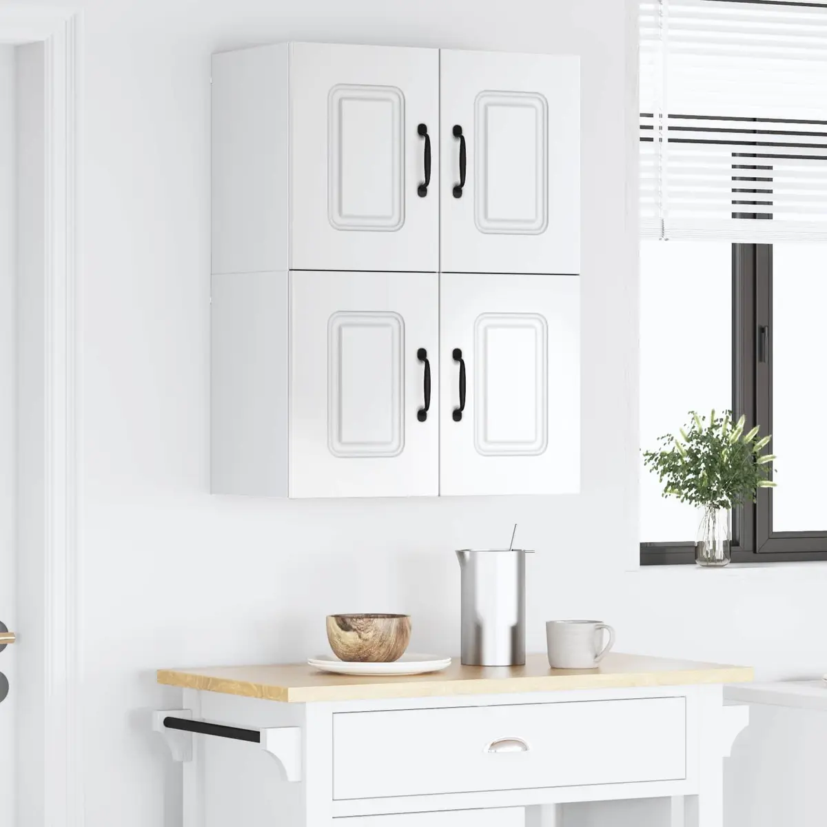 Dishwasher Panel Engineered Wood 60x31x40cm High Gloss White