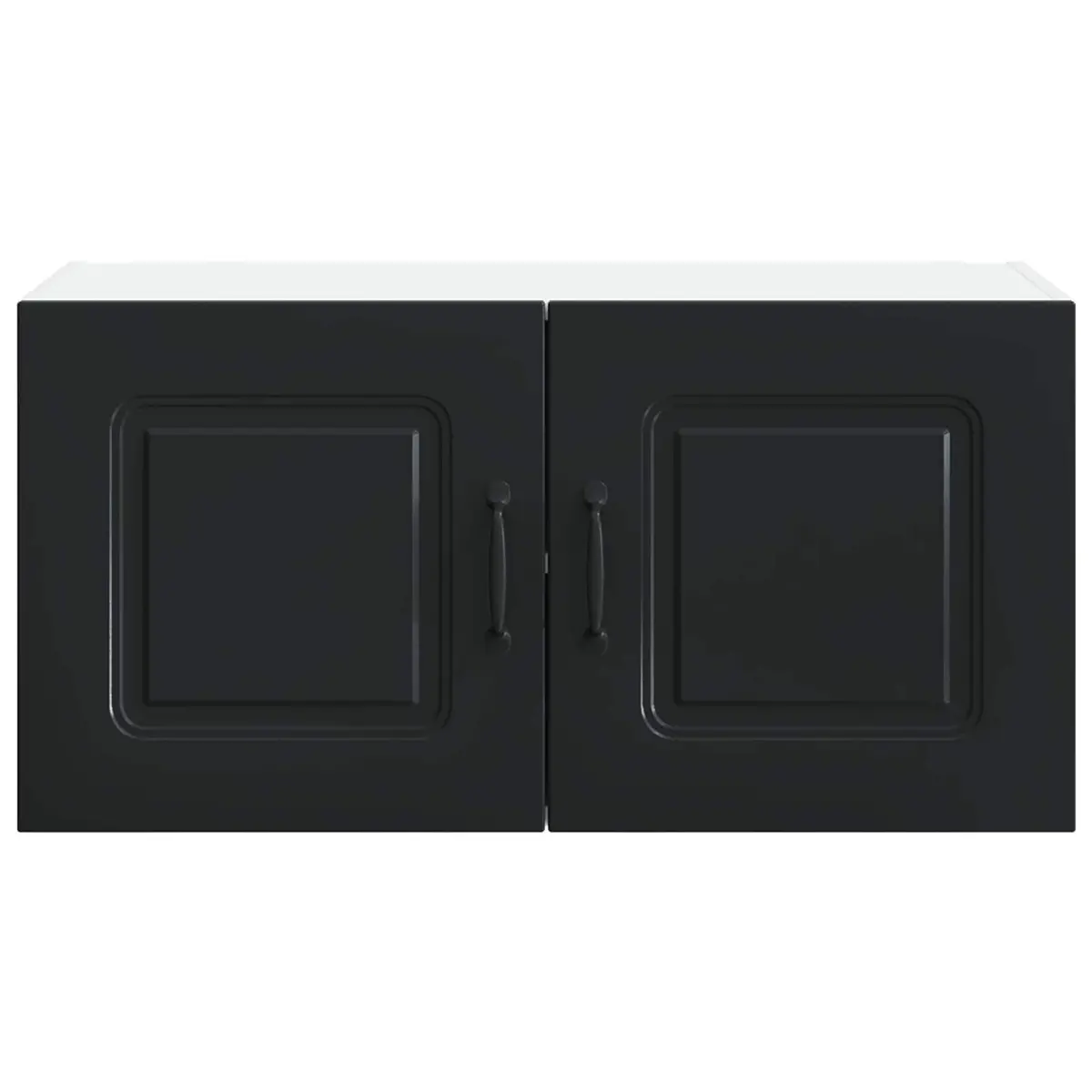 Black Engineered Wood Kitchen Cabinet