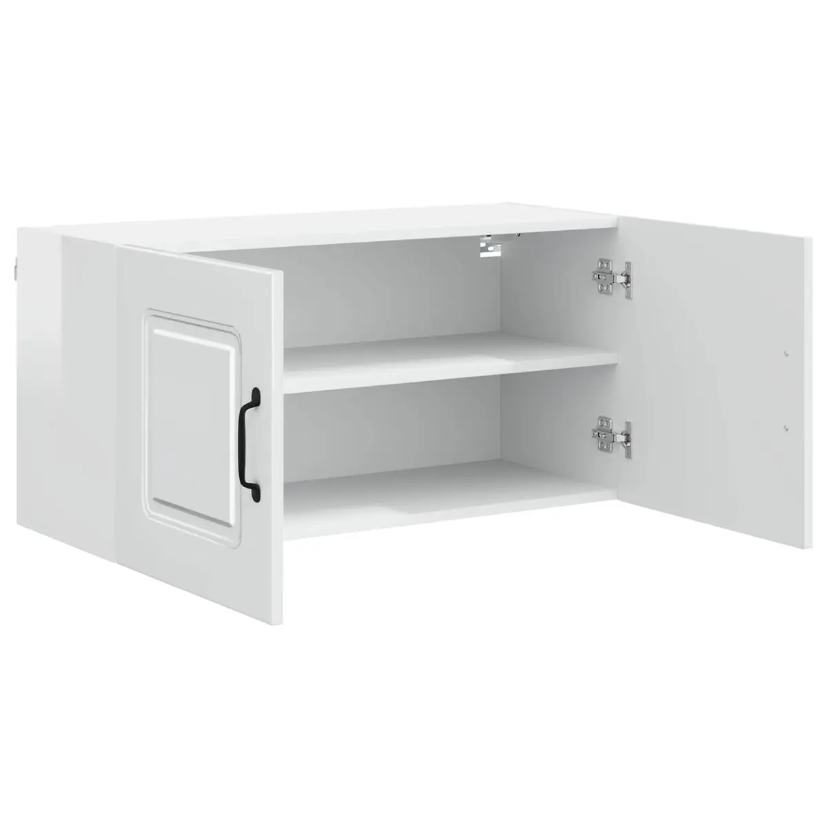 High Gloss White Kitchen Dishwasher Panel Storage Cabinet 80x31x40cm
