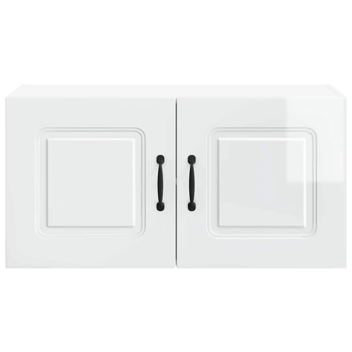 High Gloss White Kitchen Dishwasher Panel Storage Cabinet 80x31x40cm