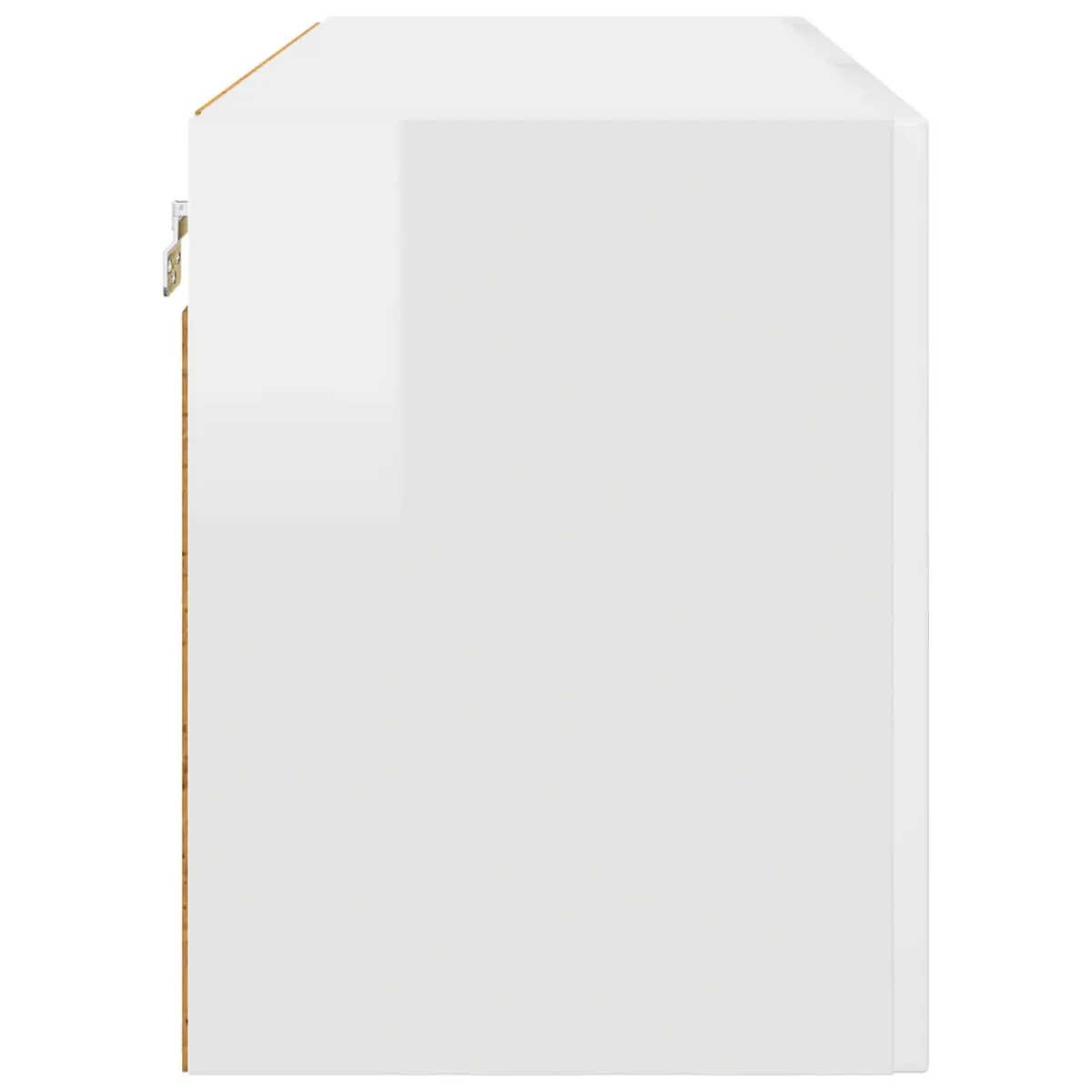 High Gloss White Kitchen Dishwasher Panel Storage Cabinet 80x31x40cm