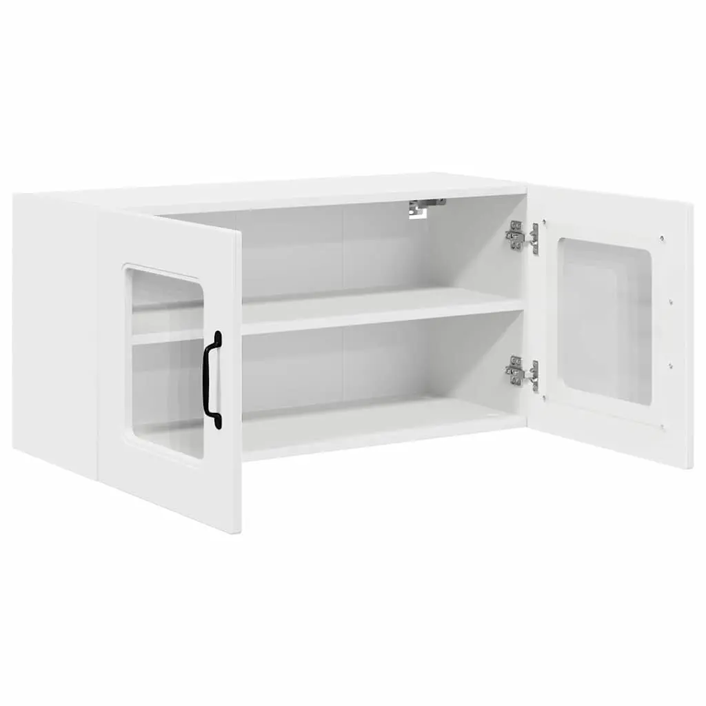 Engineered Wood White Kitchen Cabinet with Ample Storage